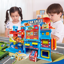 Children Car Parking Lot Toys 2-5 Year Old Puzzle Boys 3 Girls 4 Electric Rail Cars Trespass Big Adventure 6
