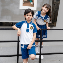 Primary school uniforms Summer suit Inlenwind children 61 performance graduation class Two sets of kindergarten garden clothes