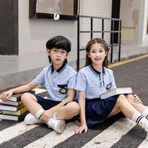 Elementary School Uniforms Spring Summer Dress New Graduation Suit Kindergarten Garden Suit Yinglun College Suit Children Sports Class Clothes