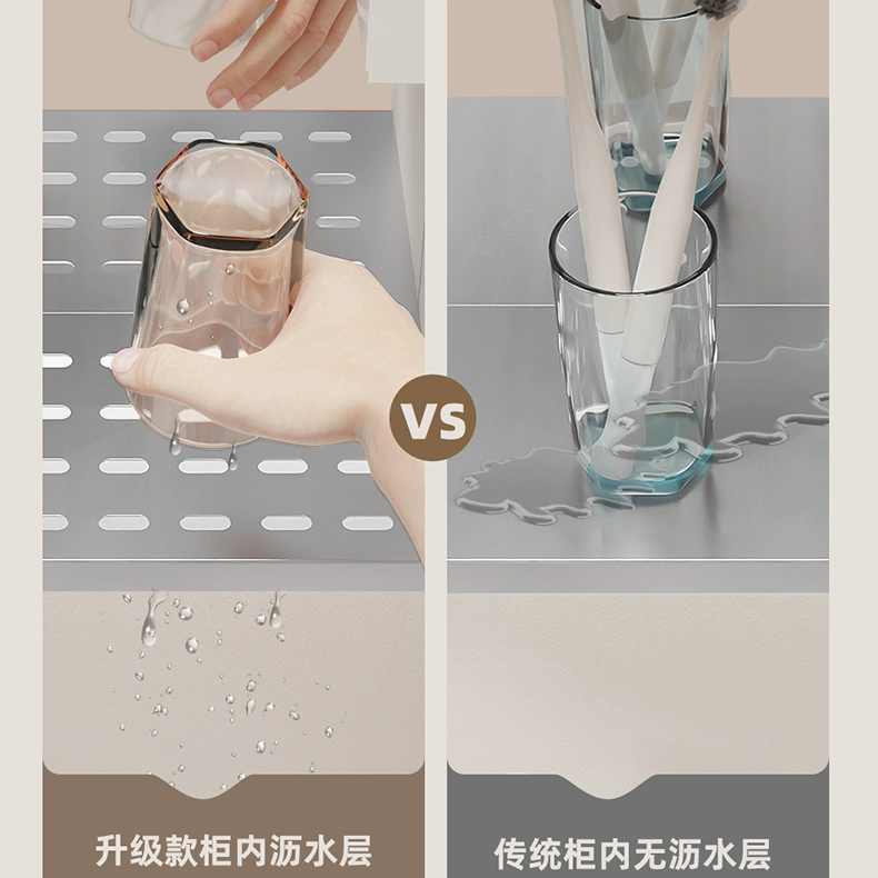 Faansi Tủ Gương Inox Treo Tường Phòng Tắm Làm Đẹp Defogging Gương Thông Minh Riêng Biệt Tích Hợp Bảo Quản Hộp Gương Có Đèn