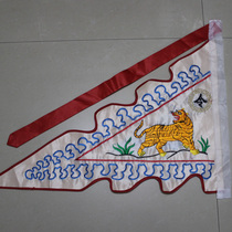 Dragon tiger flag orders flag dragon white tiger embroidery with small flag triangular flag