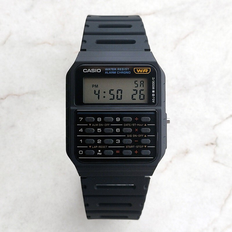 Casio Watch Casio Ca-53W-1Z, the Same Model as the Retro Calculator Waterproof Watch Worn by White from Breaking Bad