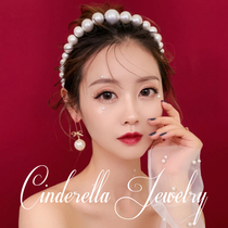 Korean Bridal Headwear Hair Stirrup Ultra Fairy INS Wind Hot Selling Trendy Pearl Hair Clip Hair accessories Wedding Dress Styling Accessories