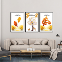 Nordic mural triple combination sofa background wall living room decoration painting modern simple restaurant simple Europe self-adhesive sticker