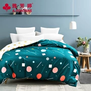 Avon Ting cotton thời trang đơn giản tie dây phổ túi 1,8 m bộ đồ giường miếng bông chăn đơn mảnh - Quilt Covers