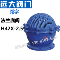 Yuanda Valve H42X-2 5-6 water pump 100 one-way 80 lift reverse check dn50 cast iron flange bottom valve