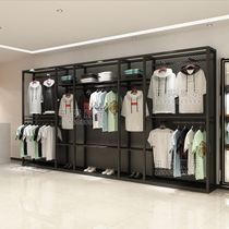 Sports outdoor clothing store display rack floor-to-ceiling mens clothing store shelf display rack cabinet shopping mall high-end clothes