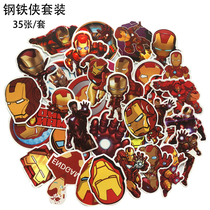 35 Iron Man stickers Superhero Avengers Suitcase stickers Computer notebook wall stickers