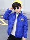French children's lightweight down jacket for boys with white duck down lining to keep warm for boys and older children in autumn and winter cotton coats