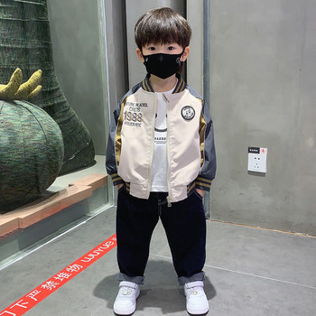 French Boys Baseball Uniform Jacket Spring & Fall 2025 New Baby Autumn Jacket Kidsren's Boy Clothes Tops