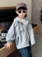 French Boys' Windbreaker Jacket Spring Children's Hooded Jacket 2026 New Stylish Baby Spring Coat Windbreaker