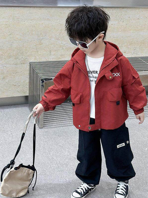 French Boys' Jackets Spring 2026 New Children's Windbreaker Clothing Boys' Spring Jackets Stylish Tops