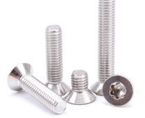 304 stainless steel GB2673 plum blossom trough countersunk head machine screw M2M2 5M3M4 flat head inner plum blossom hexagonal screw