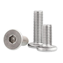 304 stainless steel CM ultra-thin head large flat head flat C head extremely low head hexagon socket screw M3M4M5M6M8