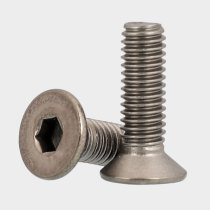 M4M5M6 TA2 pure titanium DIN7991 sink hexagon screw titanium flat head hexagon socket screw 8x10x12x16-5