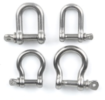 304 stainless steel D-shaped shackle shackle egg-shaped shackle U-ring lifting tool connecting lug