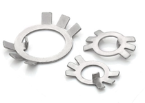 304 stainless steel GB858 round nut with stop washer back washer six claw washer lock pad