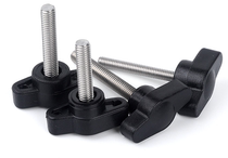 304 stainless steel handle screw T-shaped machine tooth handle screw 27#35#T plastic handle hand screw bolt