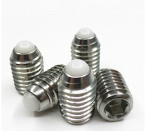 304 stainless steel hexagon ball bead fixing screw plastic head POM rubber head ball head plunger plastic positioning bead