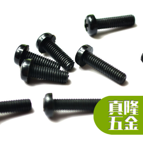 White nylon GB818 cross recessed half round head screw plastic material screw PM2M2 5M3M4M5M6M8 black