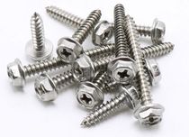 304 stainless steel flange surface cross groove outer hexagon self-tapping screw hexagon wooden screw M3M4M5M6 with pad attack