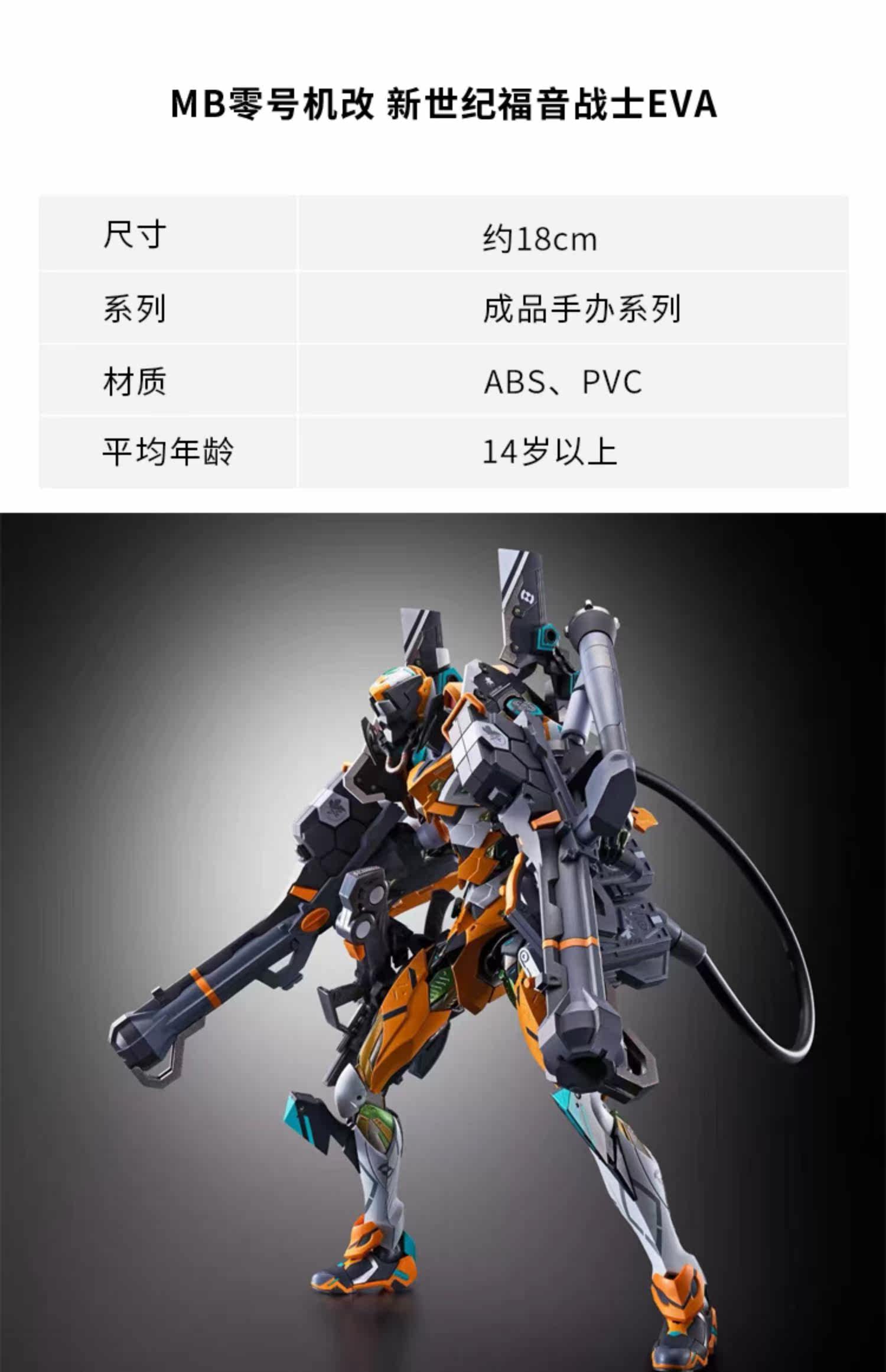 Куклы и фигурки 万代mb零号机改新世纪福音战士eva通用武器包配件包成品手办