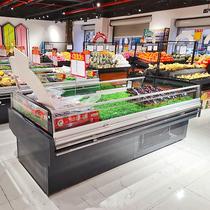 Fruit optional fruit cutting cabinet air-cooled frost-free fresh-keeping cabinet open air curtain cabinet refrigerated refrigerator display cabinet commercial