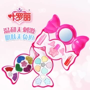 Jie Yanni Children Makeup House Toy Girl An toàn Không độc hại Mỹ phẩm có thể giặt 18092 - Bộ trang điểm