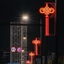 China National Day Gate Mid-Autumn Outdoor Waterproof Solar Street Light Led Light Box Advertising Lantern Acrylic Customize