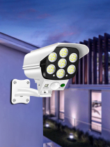 Solar Outdoor Yard Lamp Simulation Monitor Fake Camera Hang Lamp Human Sensing Waterproof Garage Doorway Wall Lamp