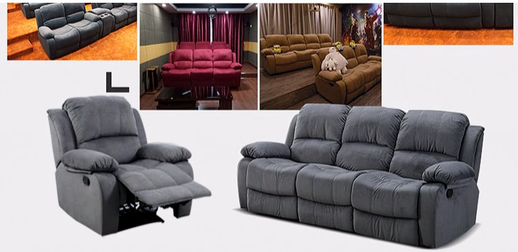 phòng khách sofa kết hợp vải của hạng nhất không gian cabin của ba kích thước vừa và nhỏ đa chức năng điện đôi đi văng Continental - Ghế sô pha