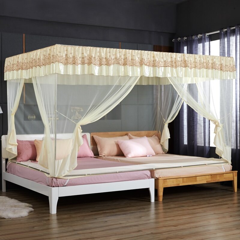 Splicing bed mosquito net oversized 3 meters widening household large 2x2 meters size bed king size tatami
