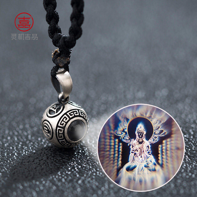 The Lingo Life Museum This Life Buddha Pendant Six Words True Words of the Millver Tibetan Secret Necklace