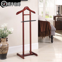  Ruizhen home American solid wood coat rack floor-to-ceiling bedroom clothes rack creative hanger living room suit rack household