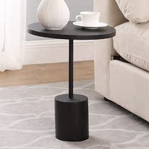  regenthome Modern Nordic simple round coffee table Wooden hardware coffee table Small apartment balcony side table