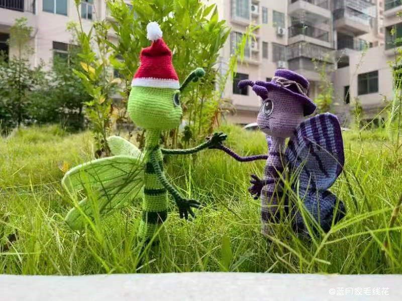 Blue Moon Flower Butterfly and Dragonfly Small Elves Pack (without pecks) (2 hooks per