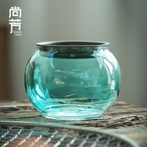 Shangfang Glass Jianshui Tin Cover Small Waste Tea Tank Tea Ceremony Accessories Pot Tea Cup Wash