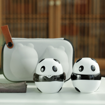 Shangfang fast guest Cup One Pot Two Cups creative travel kung fu tea set single outdoor carrying case teapot