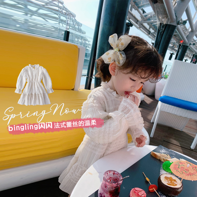 Love the girl dress in spring dress 2020 new child baby shiny galace princess dress