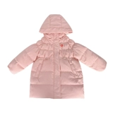 Бархатный детский длинный удерживающий тепло пуховик, утиный пух, в корейском стиле