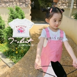 Хлопковая кружевная белая футболка с коротким рукавом для девочек, в корейском стиле, кружевное платье