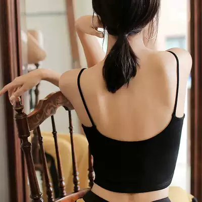 U-shaped back sling underwear one underwear shoulder strap chest pad sexy gathering chest anti-light interior summer thin model
