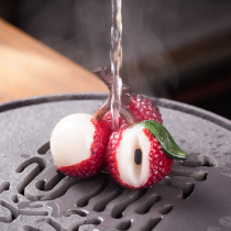 Craftsman (Litchi tea pet) flushing color change tea pet ornaments Shake sound Creative boutique gift tea set Tea accessories