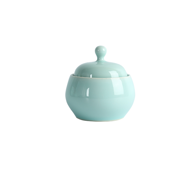 Ceramic cup longquan celadon water pot stew bird 's nest with cover steamed egg cup contracted household small soup stew pot cup dish bowl of stew