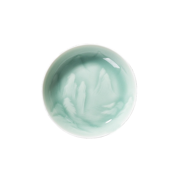 Celadon small new chinese relief mustard vinegar dish