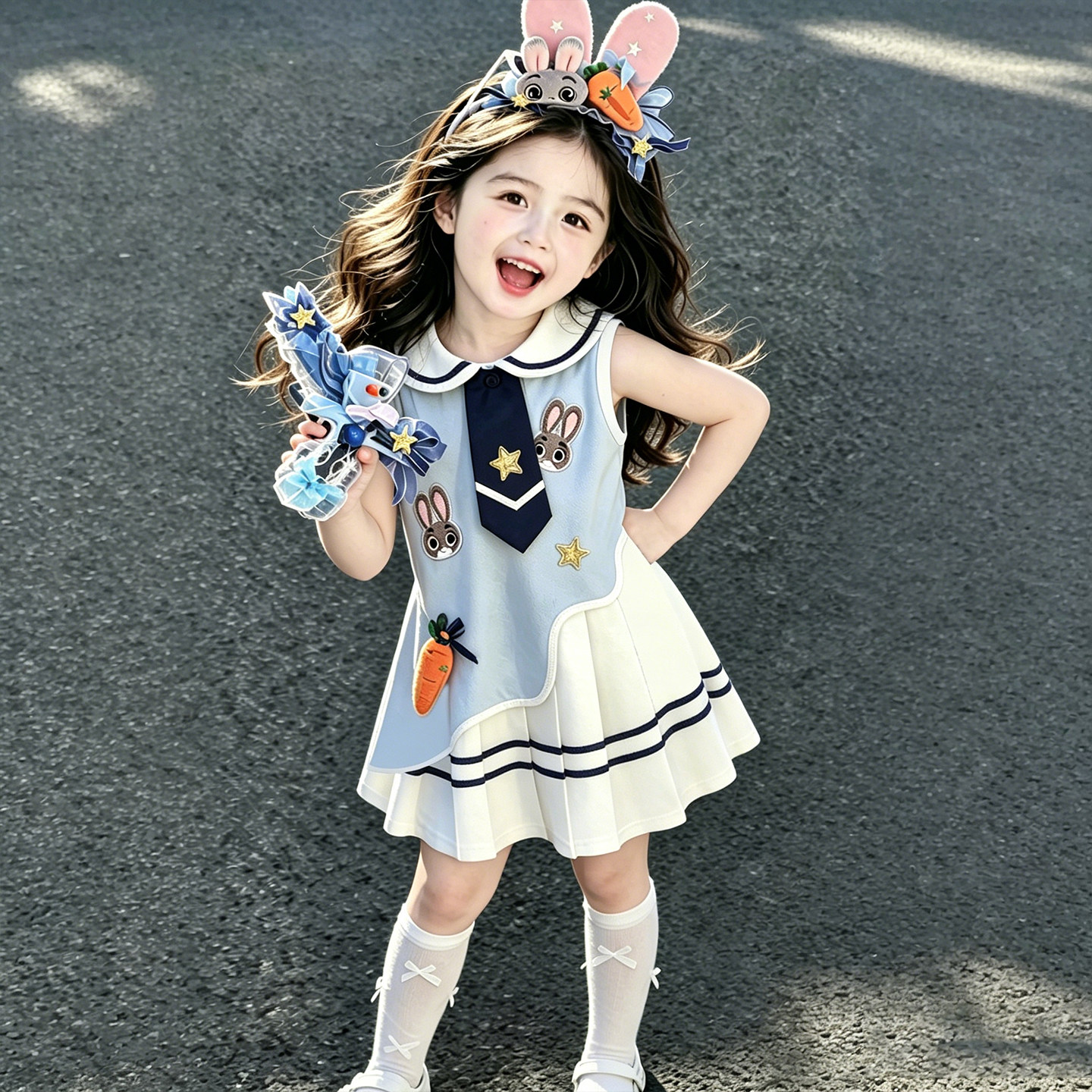 Girls' Summer Dress 2026 New Style, Very Beautiful Pleated Skirt for Baby Girls, Children's Summer Outfit, Little Girl Princess Dress — 3
