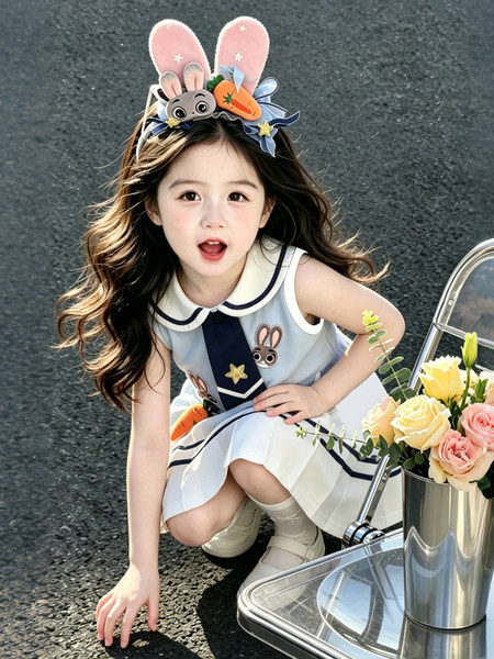 Girls' Summer Dress 2026 New Style, Very Beautiful Pleated Skirt for Baby Girls, Children's Summer Outfit, Little Girl Princess Dress — 5