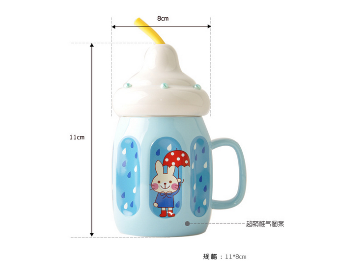Jingdezhen express cartoon rabbit turnip ceramic bowl of snack fruit bowl dessert bowl bowl of the little white rabbit
