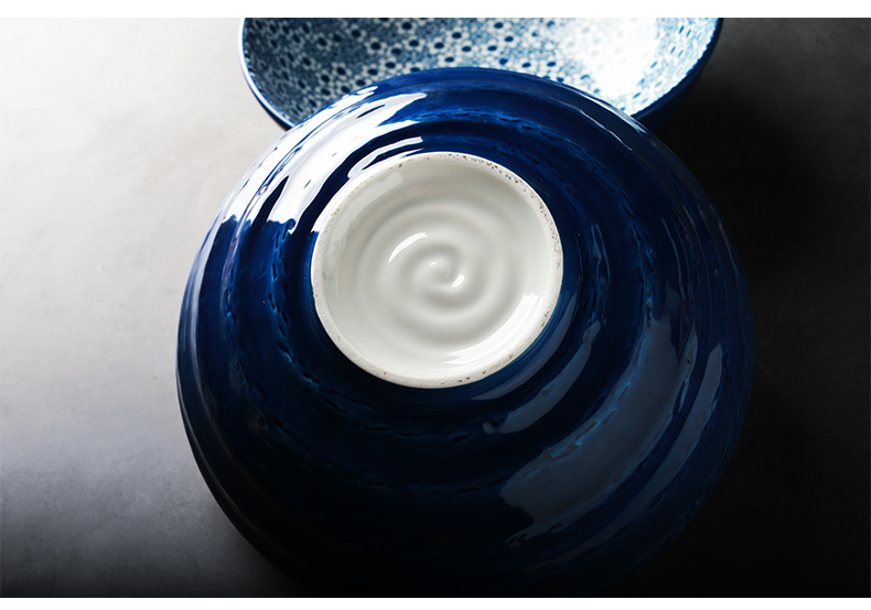 Jingdezhen Japanese household tableware rainbow such as bowl bowl bowl ceramic creative big rainbow such as bowl dish bowl under the glaze color restoring ancient ways of tableware
