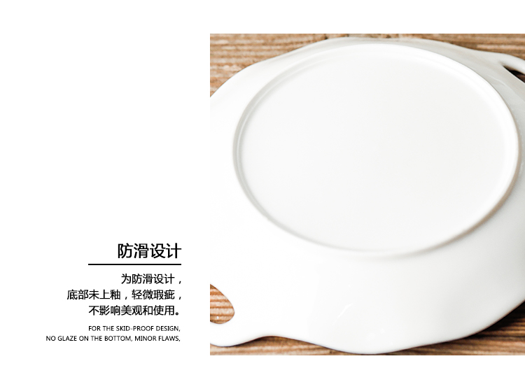 Rural wind small hand - made ceramic tableware household small bowl of porridge spoon keller 0 plate the bowl of soup bowl